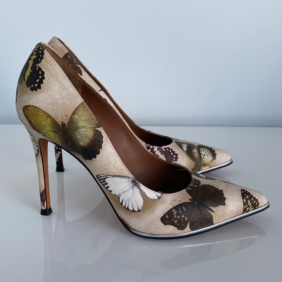 Givenchy Lia Butterfly Print Pumps size 6.5 - Picture 8 of 16